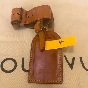 Vintage Louis Vuitton luggage tags adjustable closure